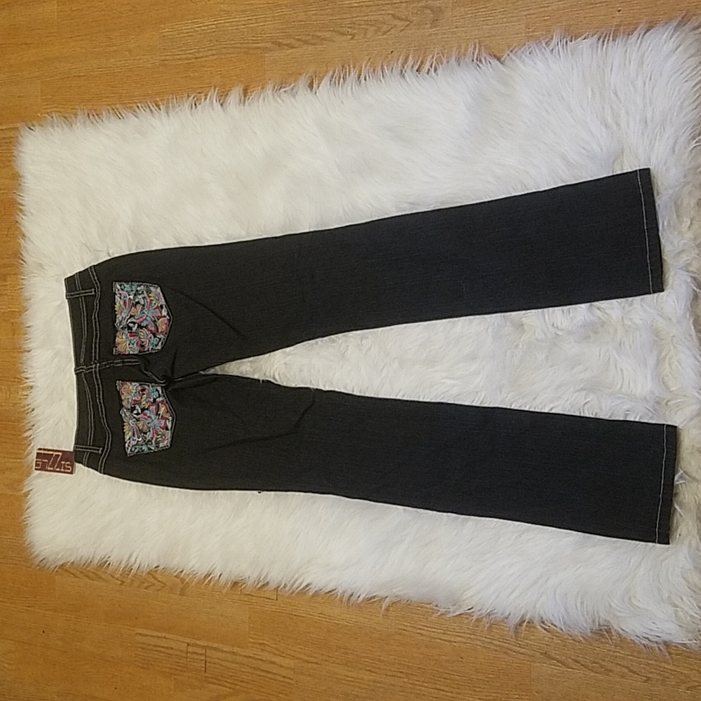 SIZZLE BLACK SKINNY JEANS